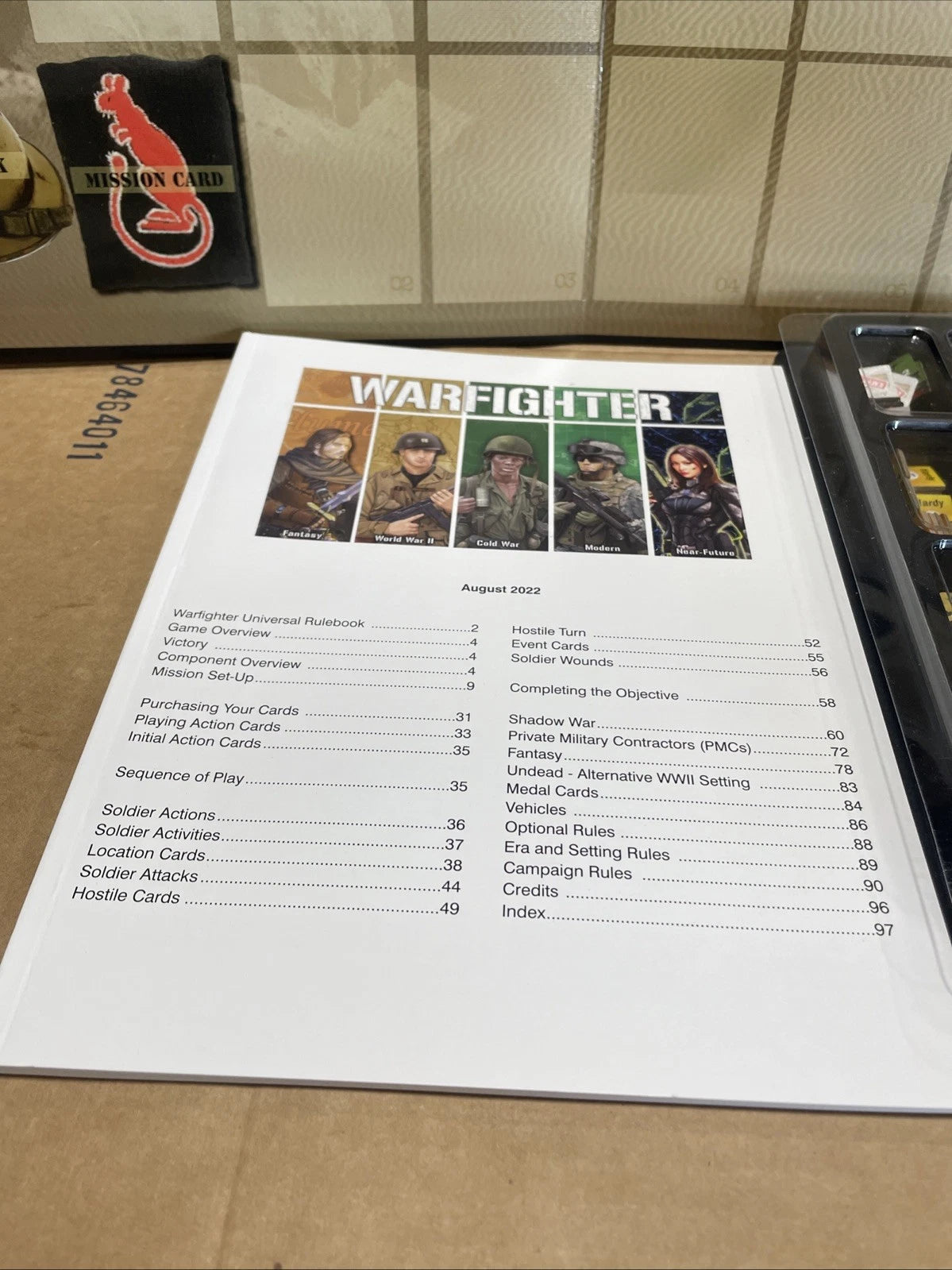 DVG Warfighter The WWII North Africa Combat Card Game Complete