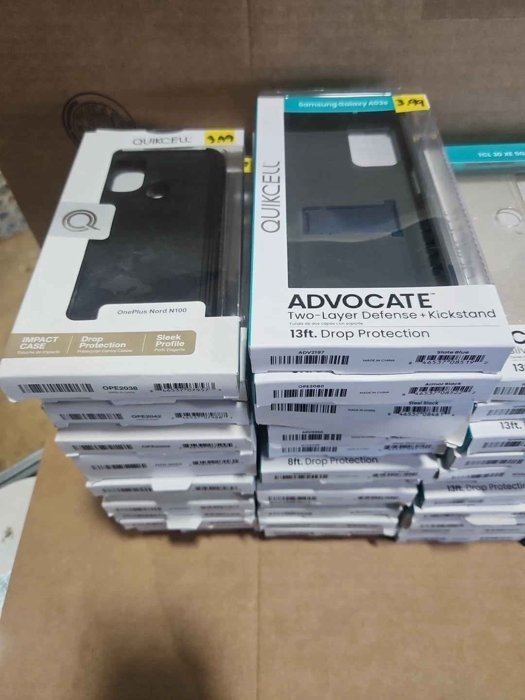Lot of 71 Quikcell Mixed Phone Cases, One Plus, Samsung Moto TCL