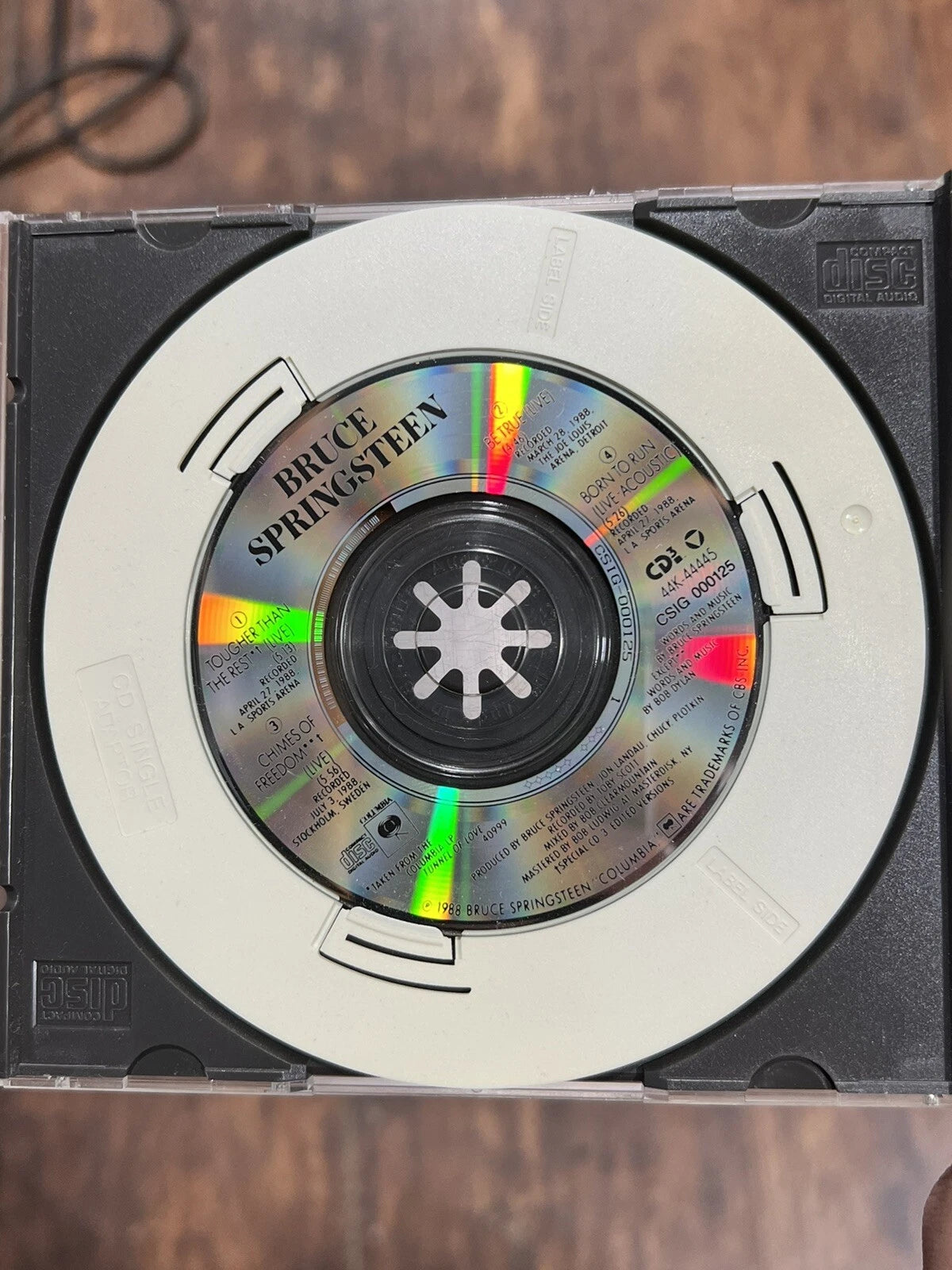 Bruce Springsteen CD 3" Mini Live Born to Run Acoustic 1988 disc CSIG000125
