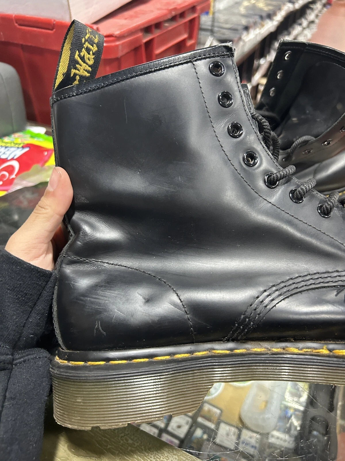 Dr. Martens AirWair Boots with Bouncing Soles-Black Size 11