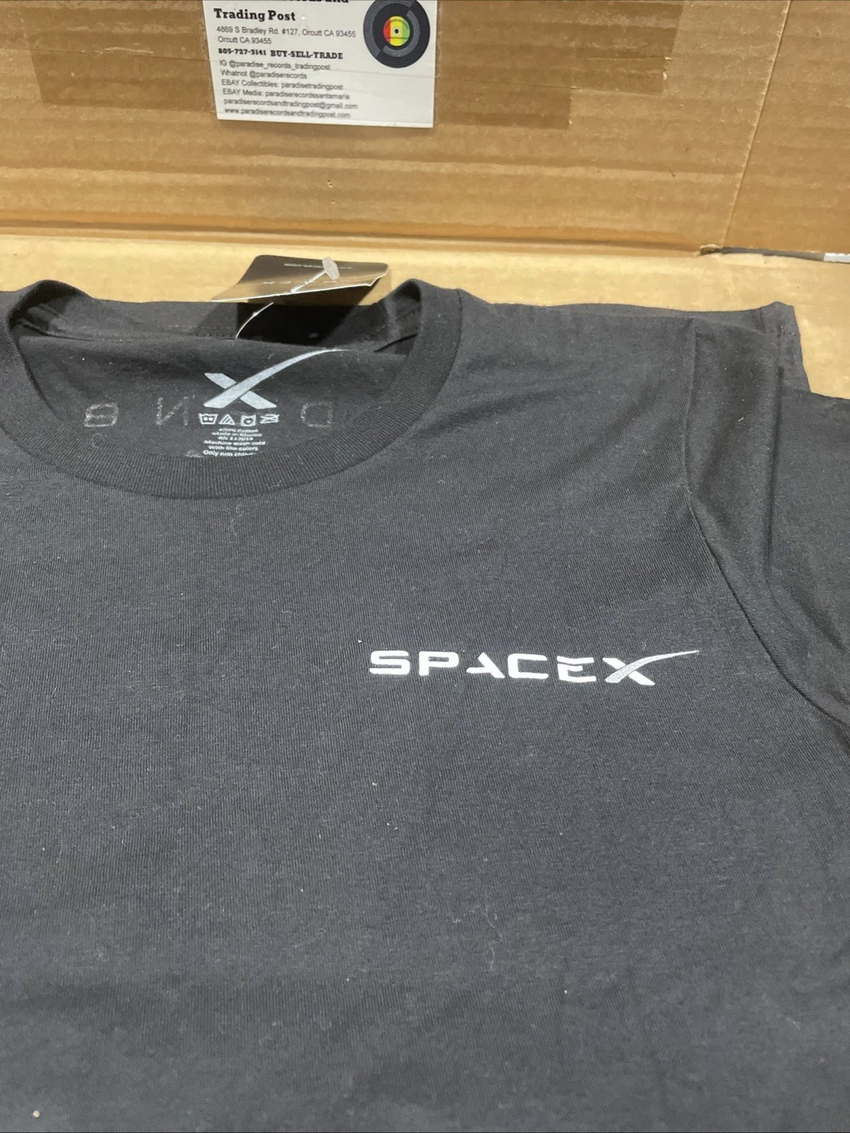 SpaceX Vandenberg AFB Rocket Launch Black T-Shirt Women’s Size Medium