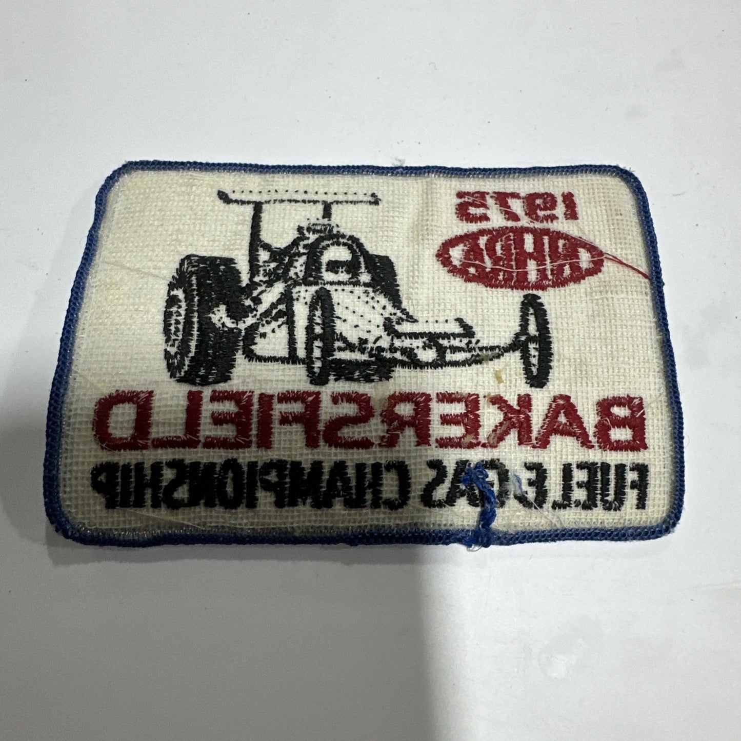 VRHTF "NHRA "BAKERSFIELD US FUEL AND GAS CHAMPIONSHIP' 1975 " 4 1/4" X 3" PATCH