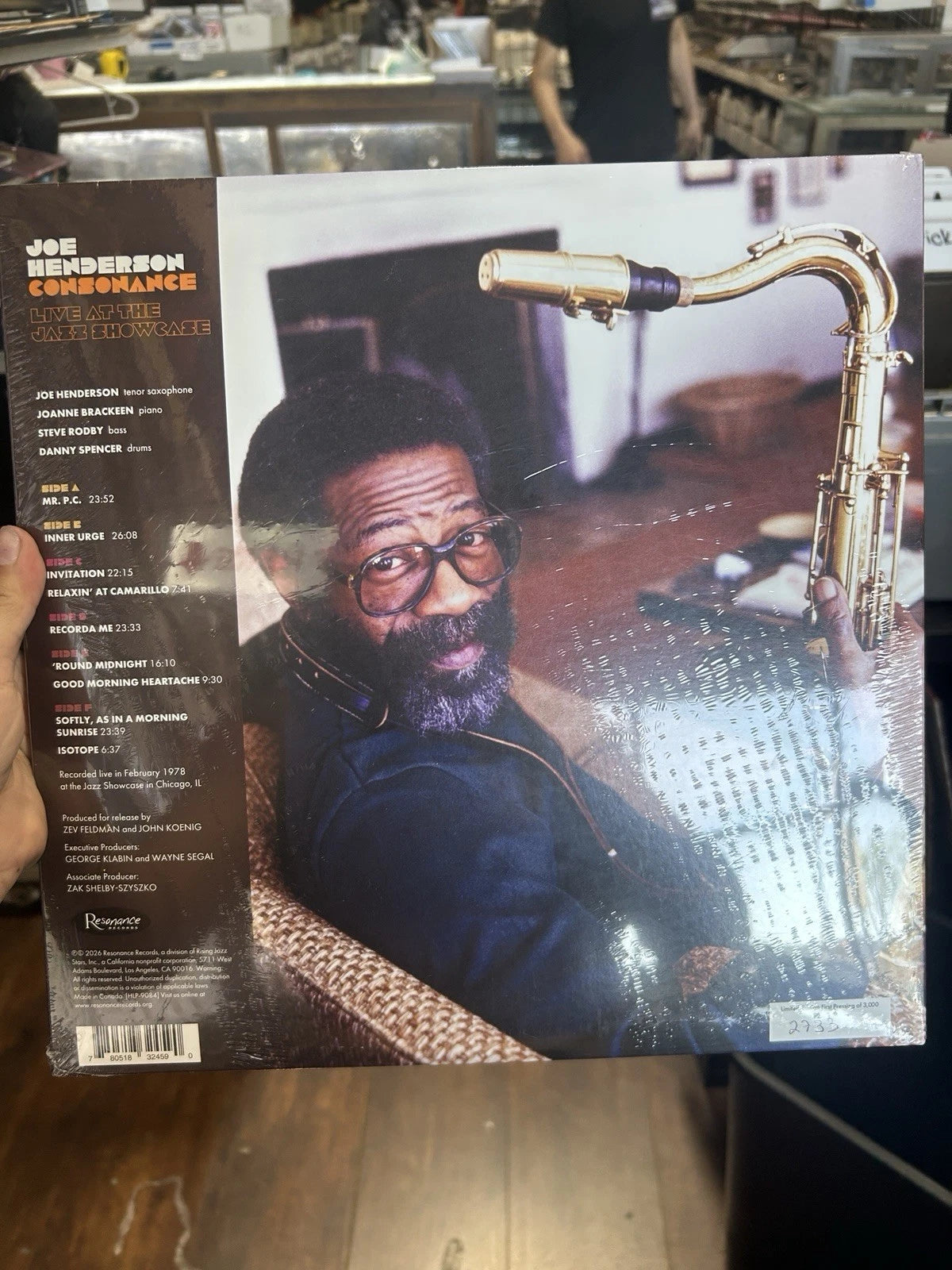 Joe Henderson - Consonance: Live at the Jazz Showcase [NEW 3xLP] 2026 RSD LTD ED