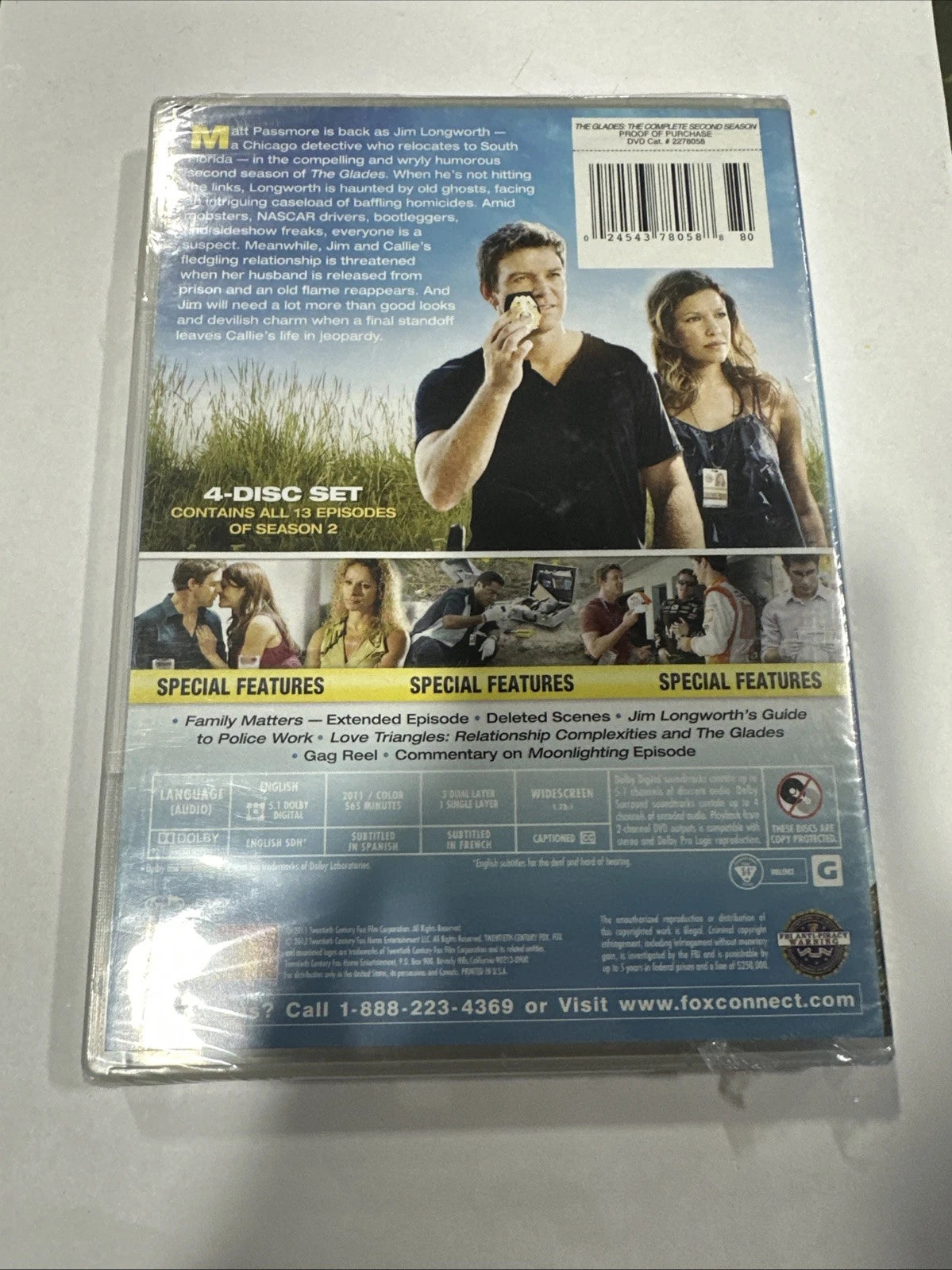 The Glades, Complete Second Season (4 DVDs) NEW Sealed DVD