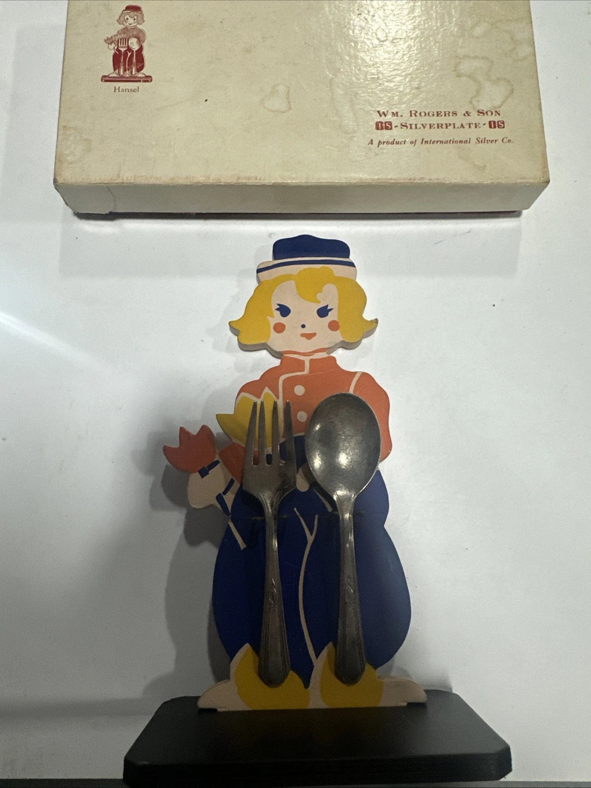 Wm Rogers & Son "Hansel" Silverplate Flatware Set W/ Original Case Silverplate