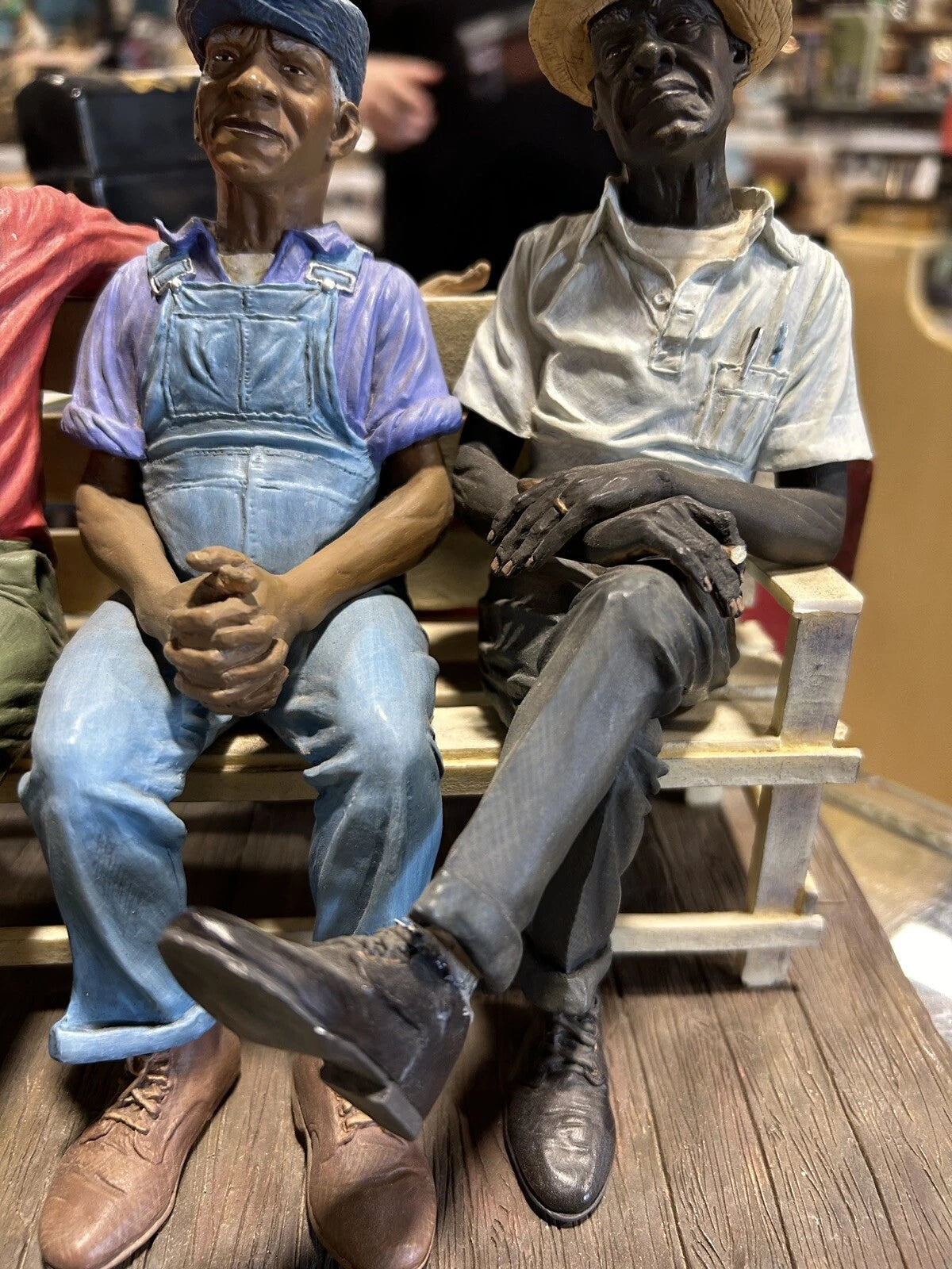 Our Song Joysmith "MEN OF THE BENCH" #1900 LIMITED EDITION Figurine broken pinky