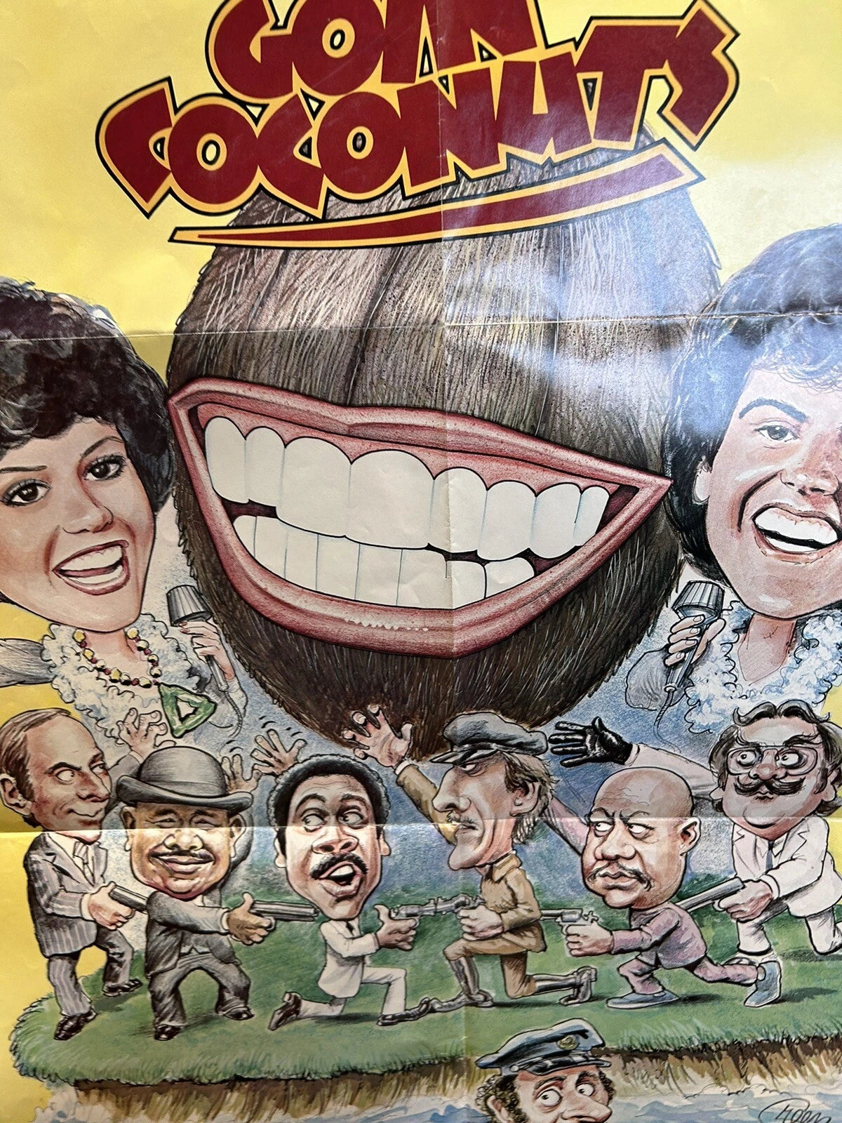 GOIN' COCONUTS 1 SHEET MOVIE POSTER DONNY MARIE OSMOND TED CASSIDY HAROLD SAKATA