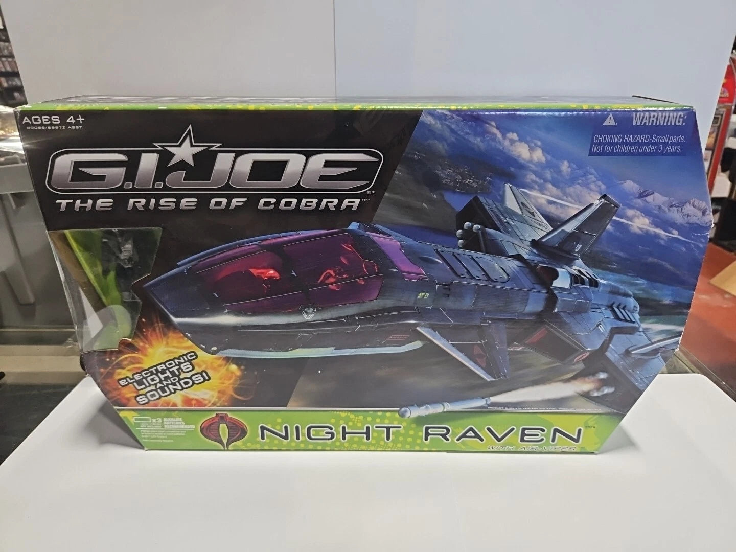 2009 GI Joe Rise of Cobra Night Raven w/Air-Viper Factory Sealed