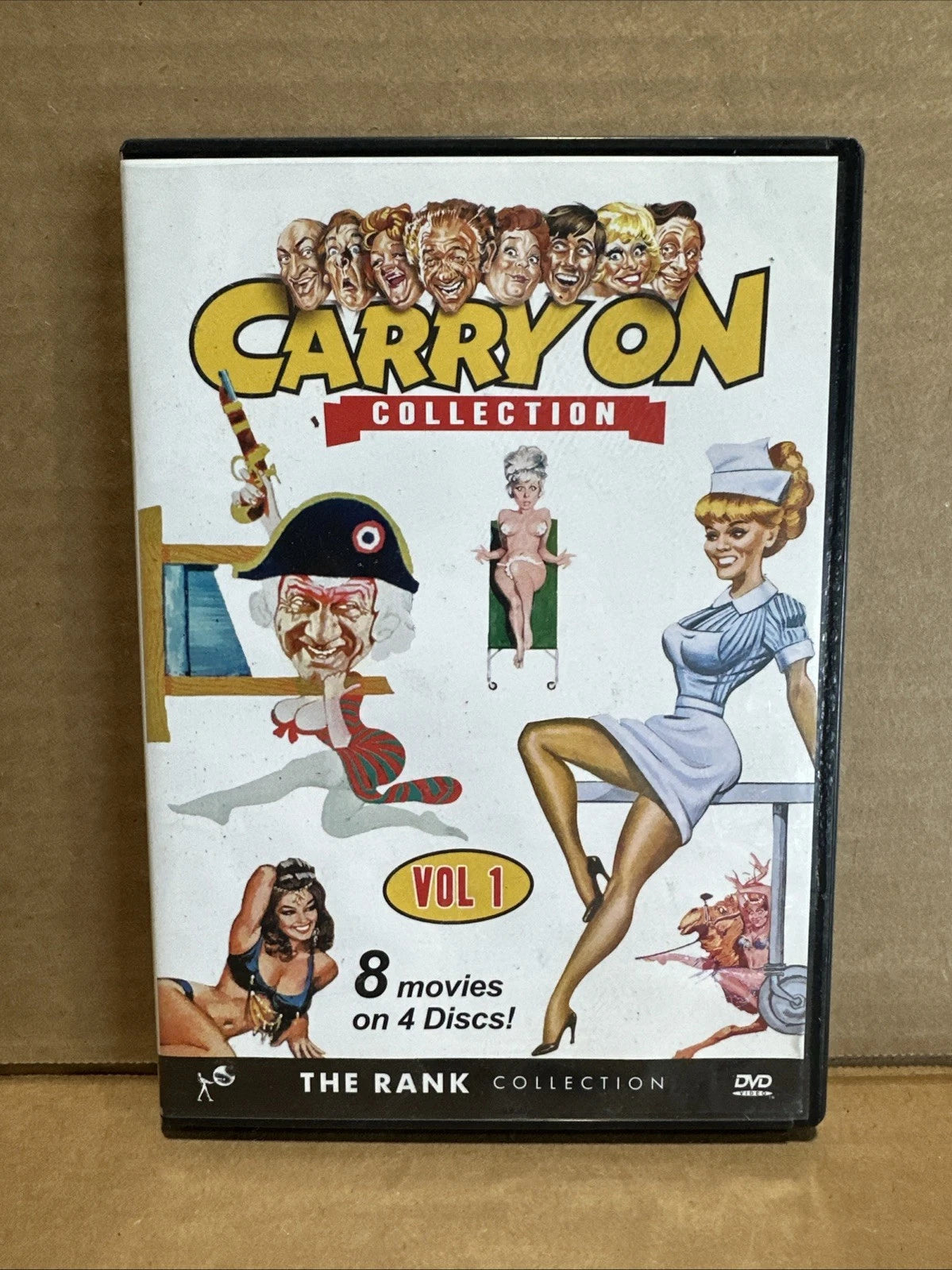 Carry on Collection: Volume 1 DVD, 4-Disc, 8 Movies Britains Outrageous Carry On