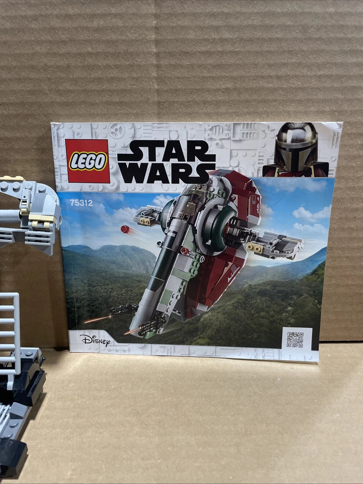 LEGO 75312 Star Wars Boba Fett's Starship The Mandalorian No Box Complete