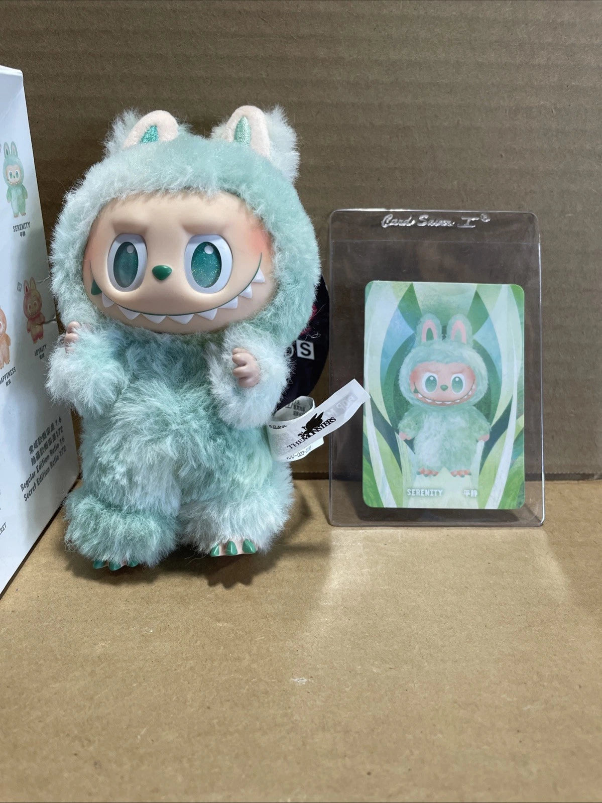 POPMART the Monsters Big Into Energy Series Labubu Serenity Authentic Open Box