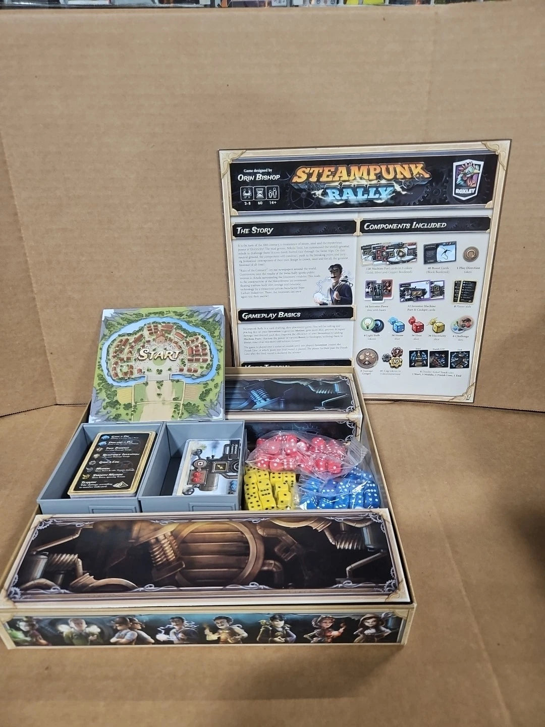 Steampunk Rally Board Game + Steampunk Rally Fusion Complete