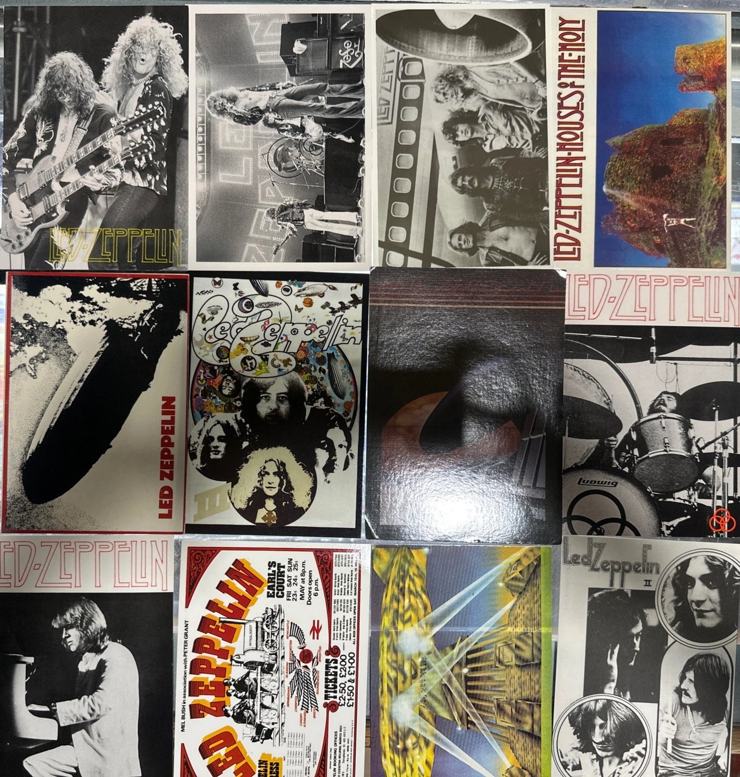 Led Zeppelin Jimmy Page, Vintage Postcards About 4x6 22 Lot