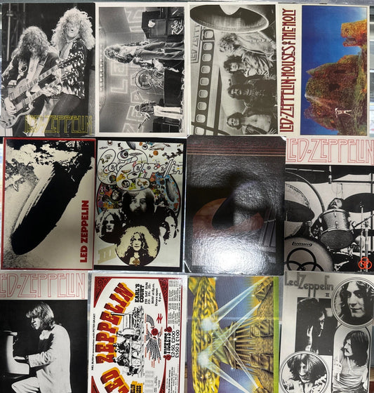 Led Zeppelin Jimmy Page, Vintage Postcards About 4x6 22 Lot