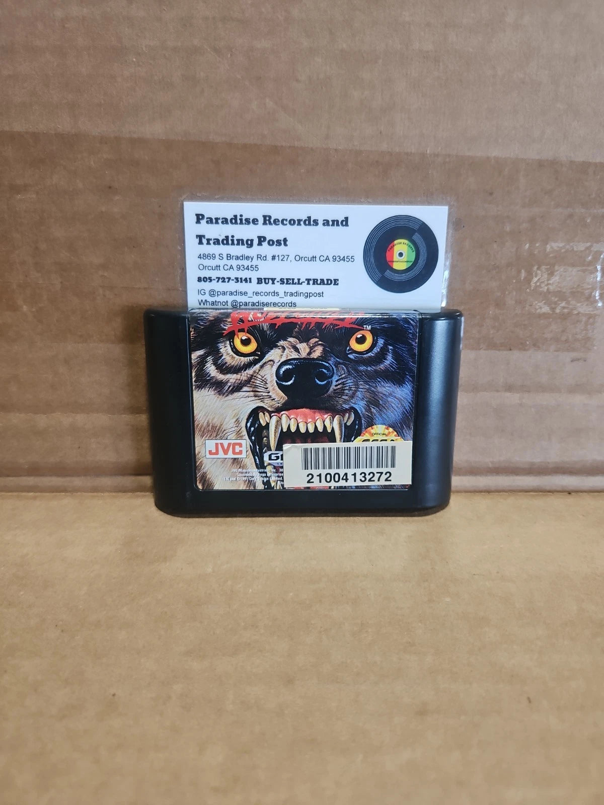 Wolfchild (Sega Genesis) Vintage Game Cart With Box/Case