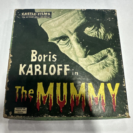 THE MUMMY Starring BORIS KARLOFF Castle Films No. 1021 Super 8 Film Reel (1932)