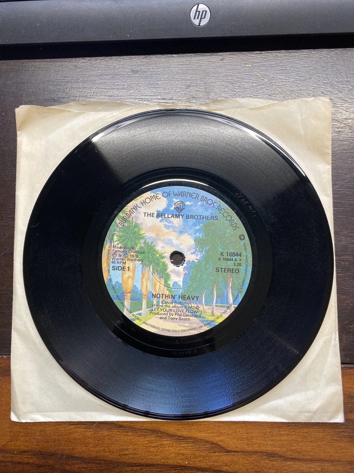 VTG Bellamy Brothers K 16844 UK 7” HELL CAT/ NOTHIN HEAVY - VG