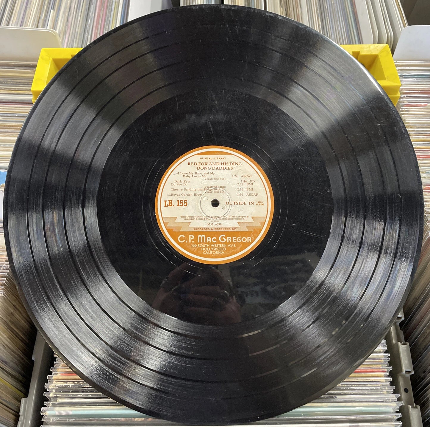 Red Fox And His Ding Dong Daddies 16” Record LB.155