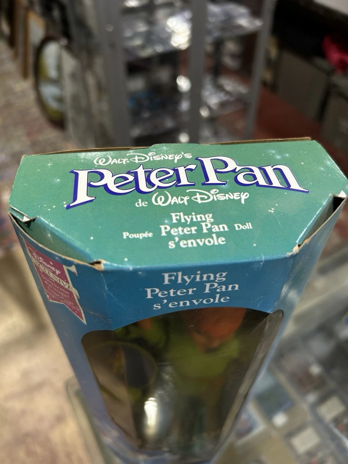 Peter Pan RARE Euro Walt Disney 1993 Flying Peter Pan New In Box