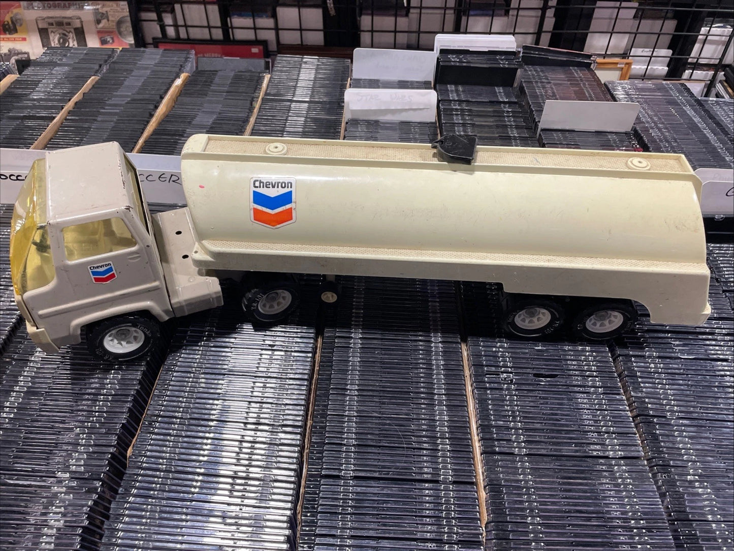 1970s Tonka Chevron Tanker Truck - Large, in Great Shape, & RARE Holds Water