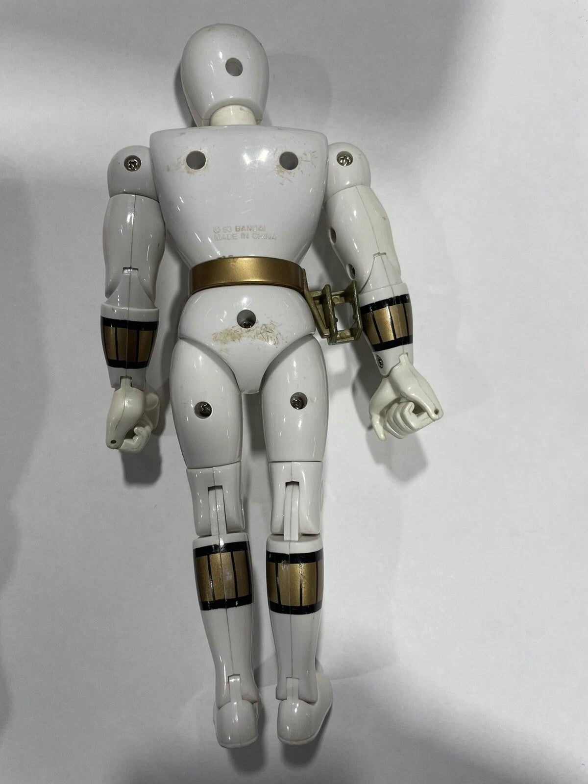 Vintage 1993 Bandai Jason David Frank Power Rangers White Ranger FlipHead Figure