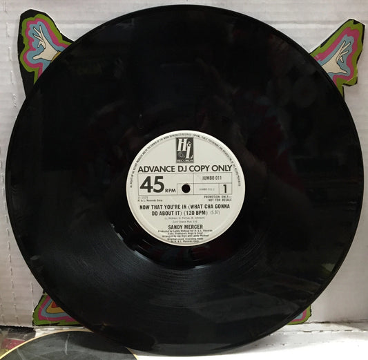 Sandy Mercer Now That Your’e In Promo 12” UK Test Pressing Single JUMBO011