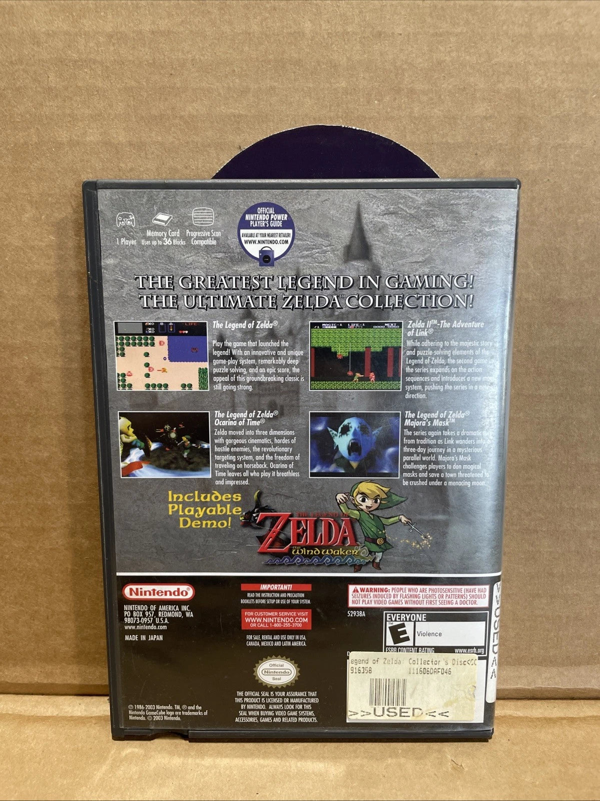 THE LEGEND OF ZELDA COLLECTOR'S EDITION (Nintendo GameCube, 2003)