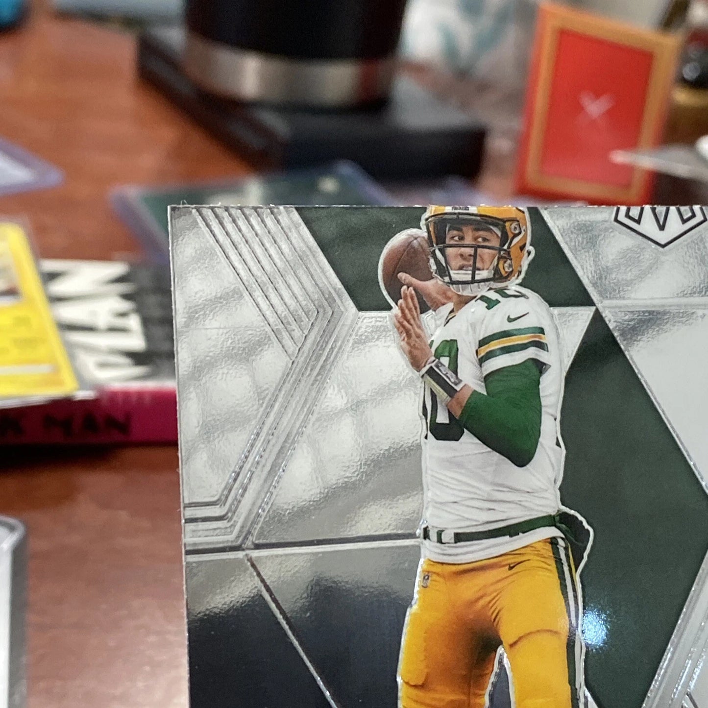 2020 Mosaic Jordan Love NFL Debut Rookie RC #264 Packers error cut Lions Bottom