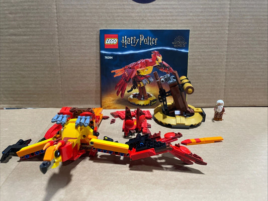 LEGO Harry Potter: Fawkes Dumbledore's Phoenix 76394 No Box Complete W Manual