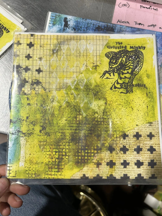 45 lp The Grizzled Mighty Waxoholics with patch