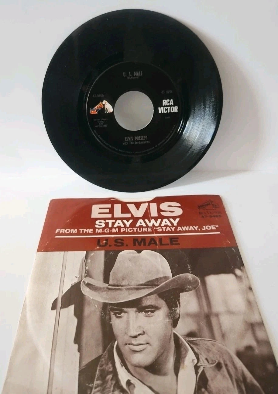 ELVIS PRESLEY US MALE 47-9465 PICTURE SLEEVE 45RPM RARE RCA VICTOR