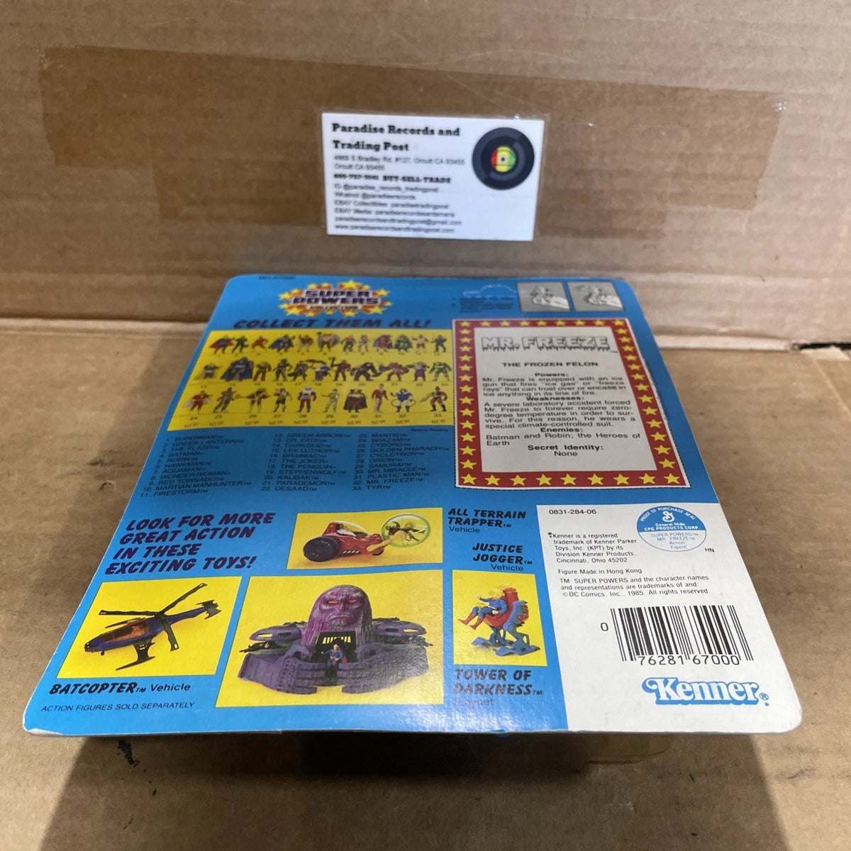 DC Super Powers Collection Mr. Freeze Action Figure 1985 Kenner 67200 Unpunched
