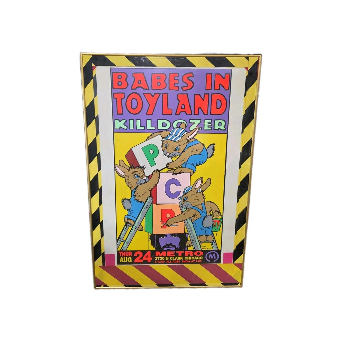 Babes in Toyland Killdozer Chicago 1995 Concert Poster by Frank Kozik LE Signed
