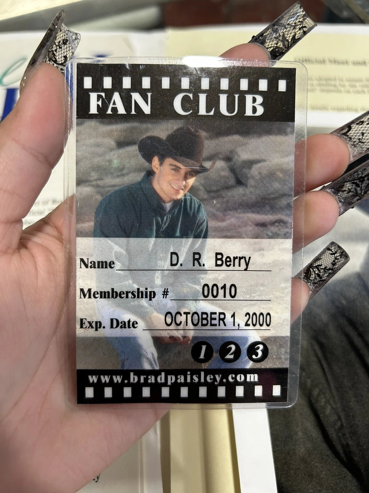 Brad Paisley Fan Club Memorabilia