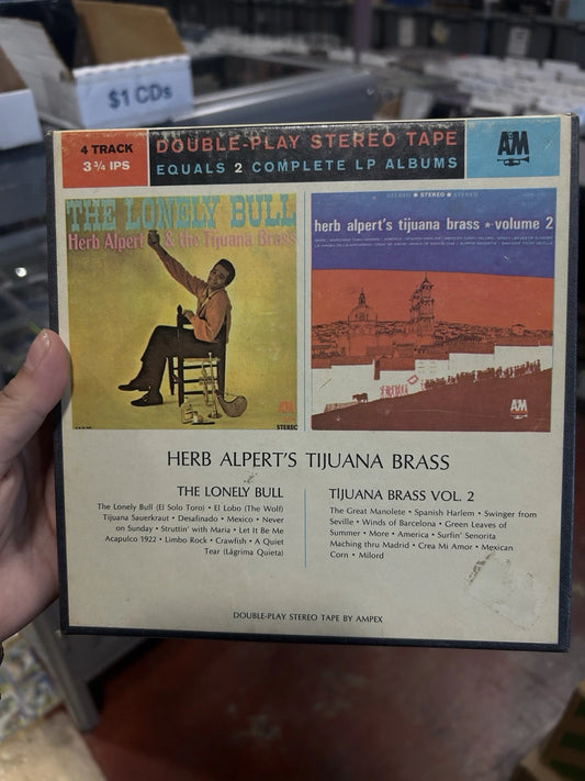 Herb Alpert Lonely Bull/Herb Alpert Vol 1&2 A&M AMF101 Reel to Reel 3.75 IPS