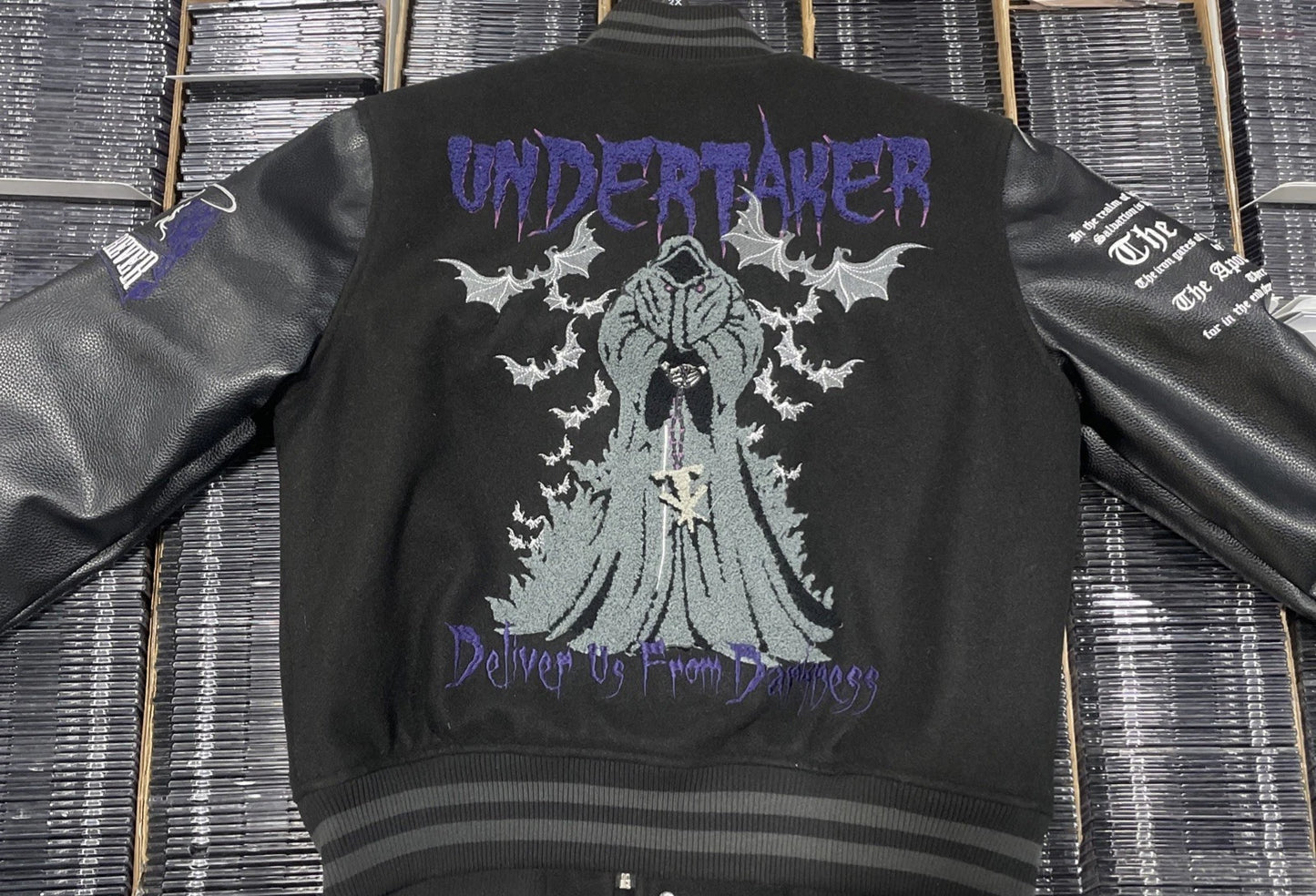 Undertaker Varsity Letterman Jacket Men’s Size Small WWE x SP