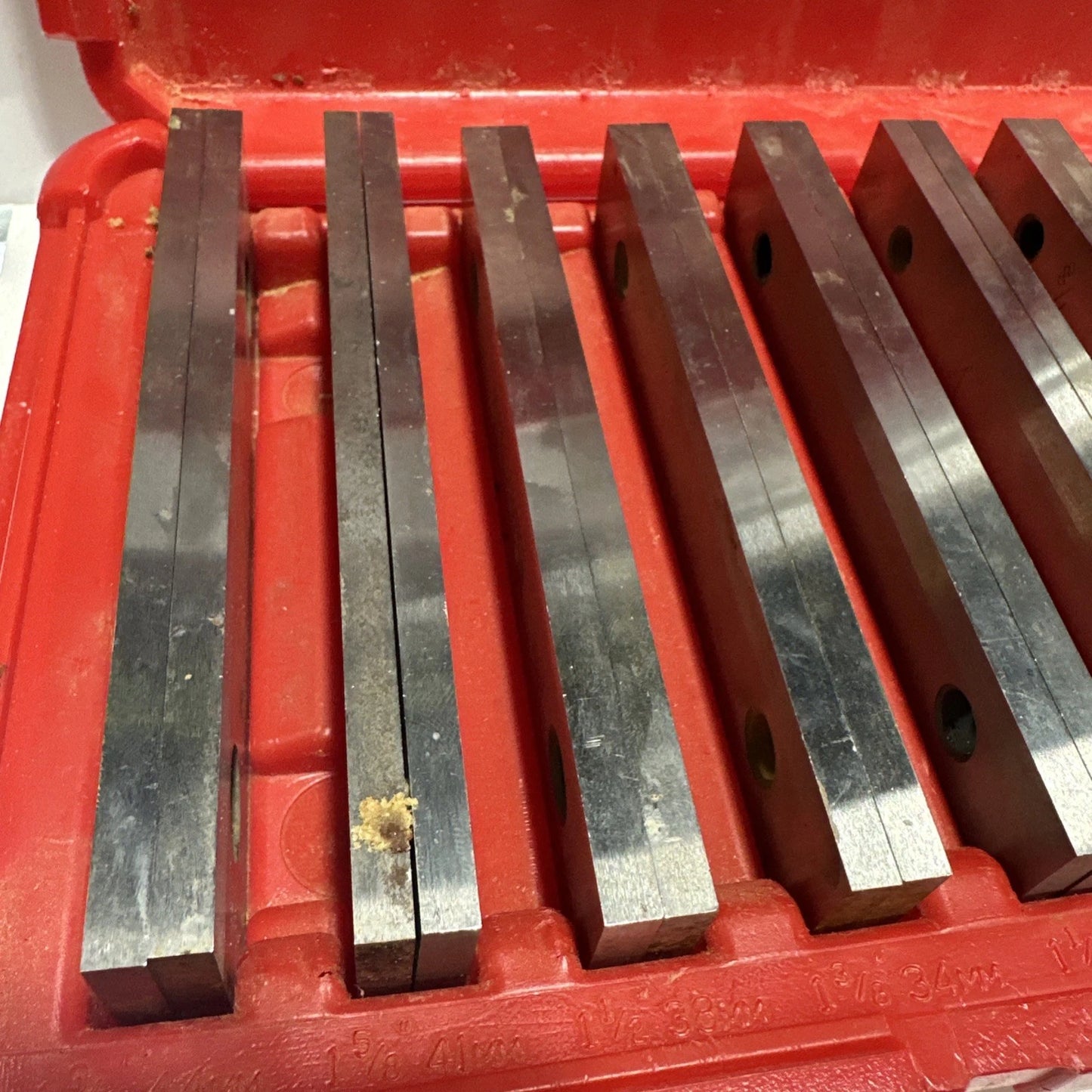 SPI 18 Piece, 6 Inch Long Parallel Set 1/4" SPI 9 PR Missing 3 Pieces