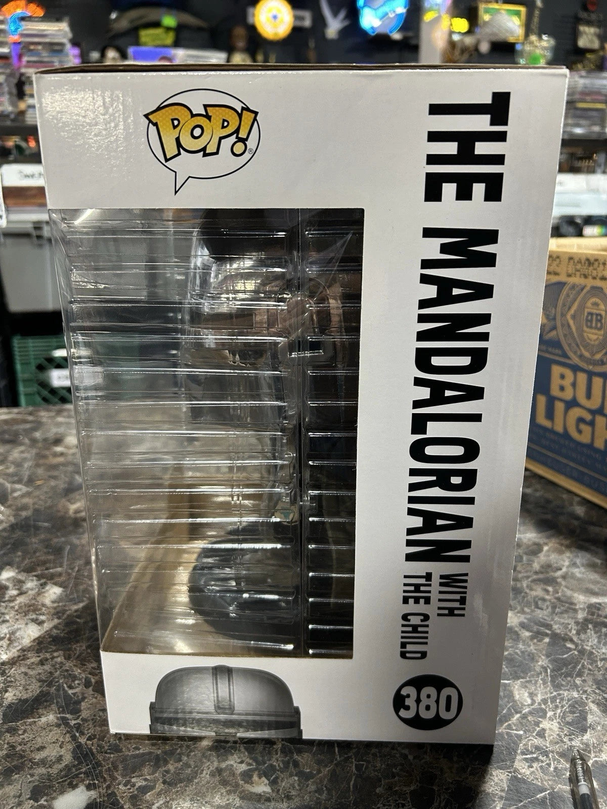 Funko Pop! Star Wars - Jumbo 10" - Mandalorian With The Child - #380