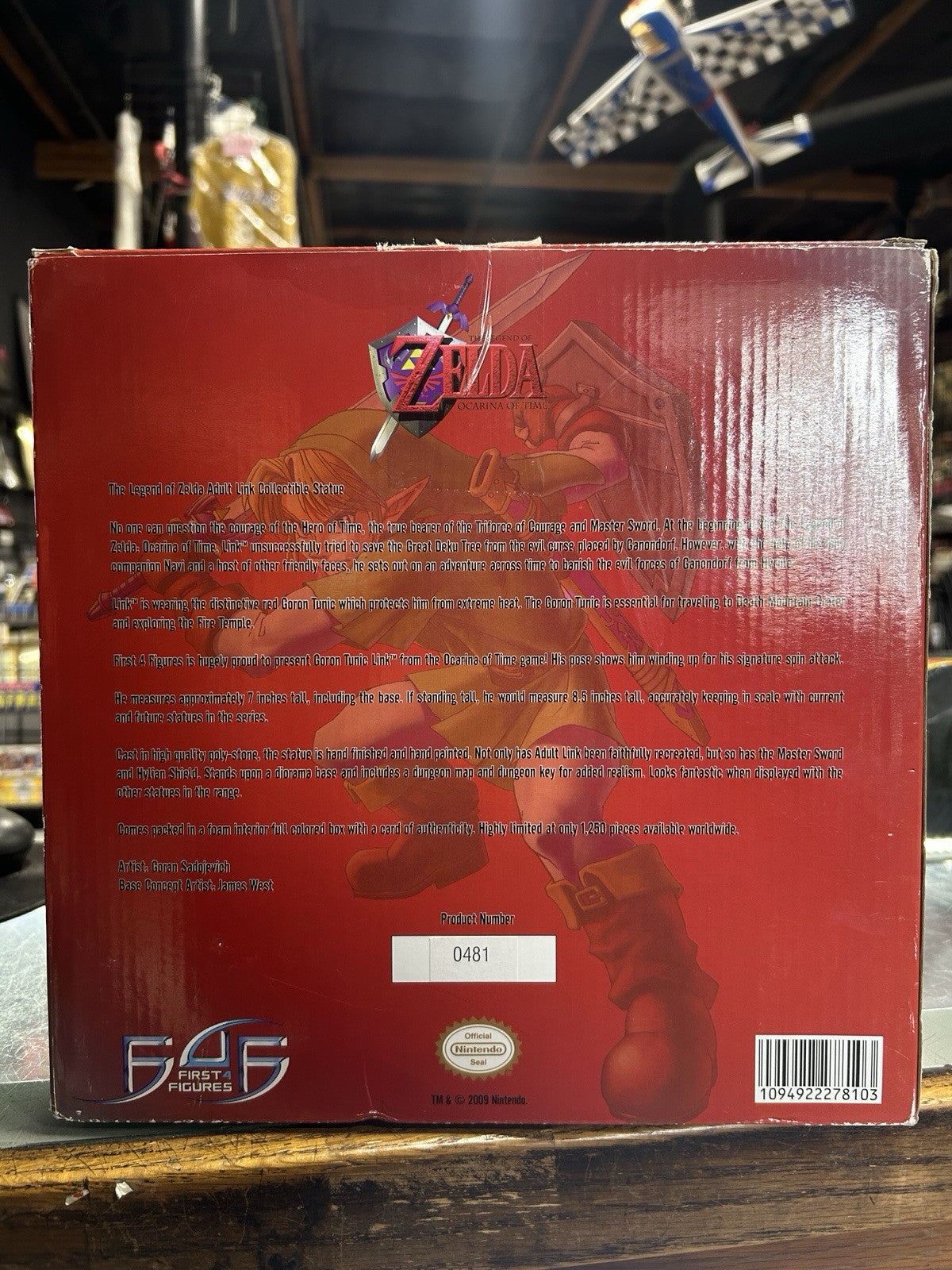 First 4 Figures -The Legend of Zelda Ocarina Of Time Adult Link Red Tunic Statue