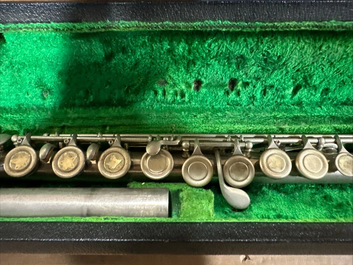 C.G. CONN Model 10-0 Unibody Flute Missing Piece