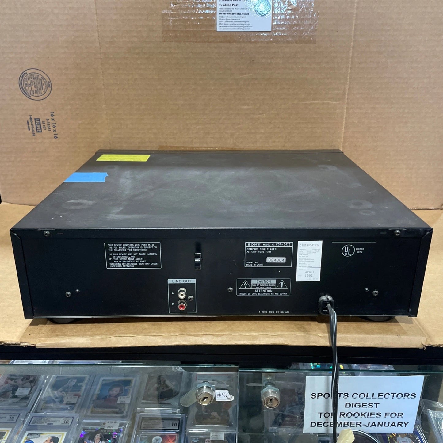 Sony Compact Disc Player 5 Disc Changer Model CDP-C425 With OEM Remote tested