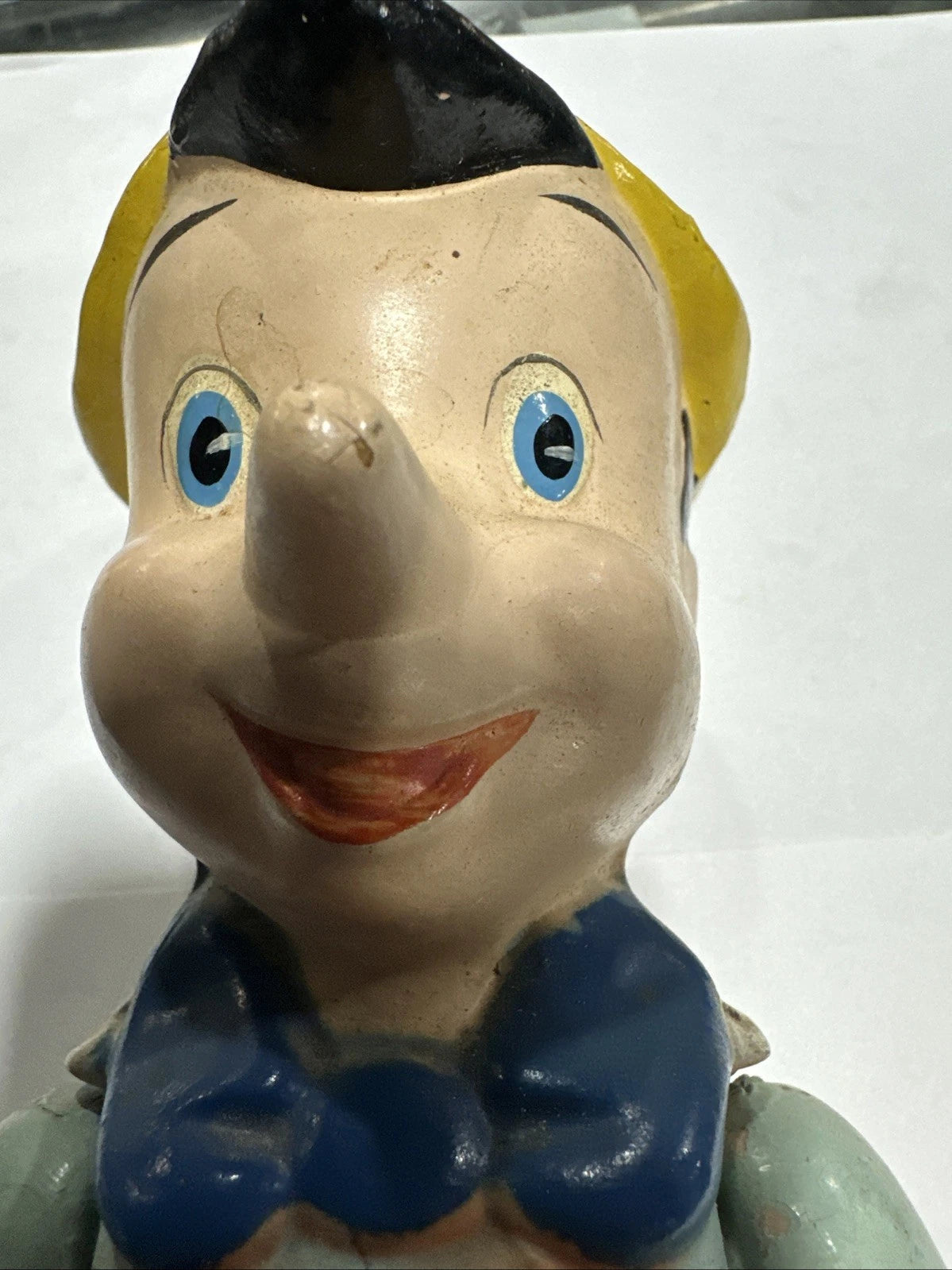 Antique Crown Toy Co 1939 10 " Pinocchio Composition Figure w/ Jointed Arms