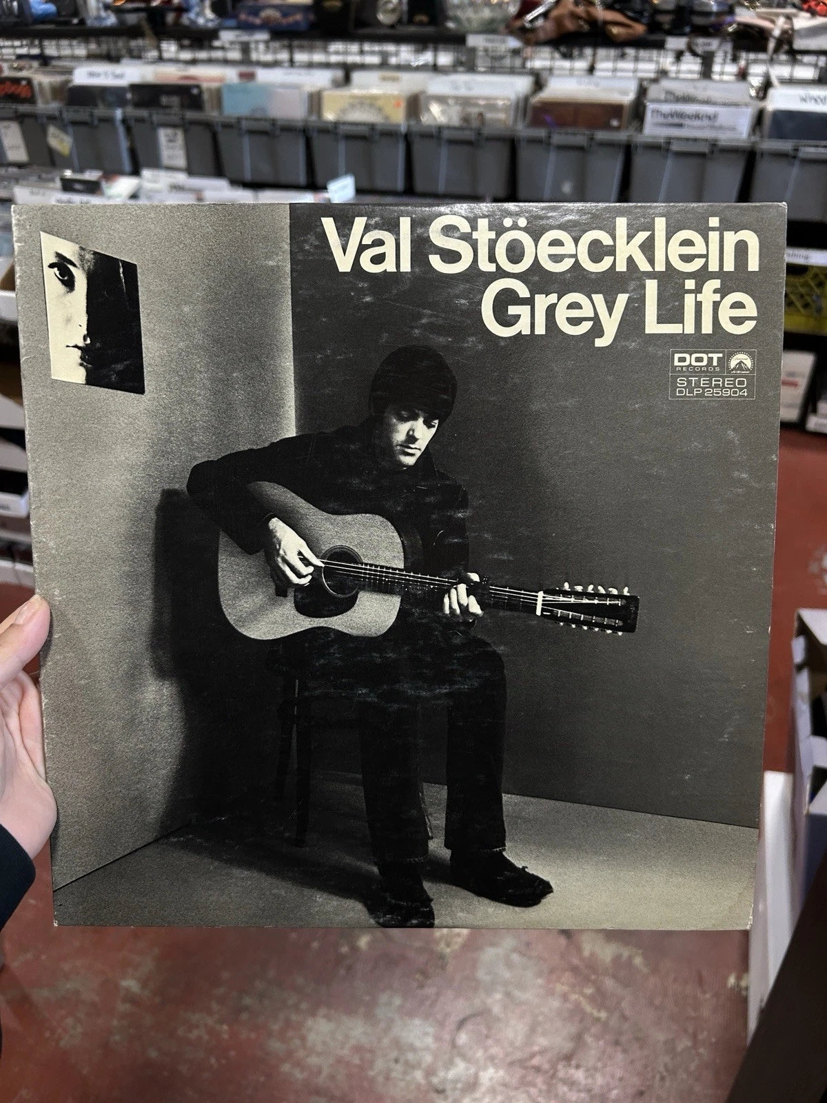 VINYL LP by VAL STOECKLEIN "GREY LIFE" (1968) FOLK / DOT RECORDS DLP 25904