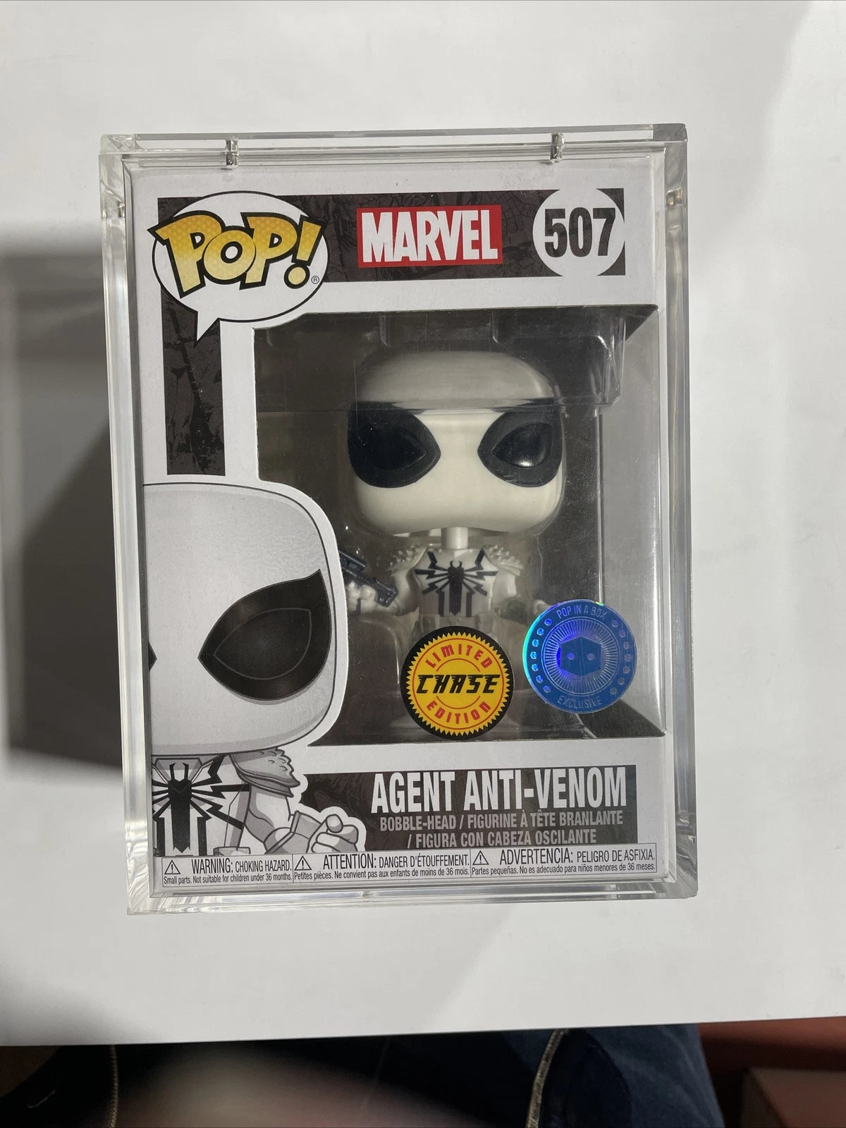 Funko POP! #507 Marvel Comics: Agent Anti-Venom Vinyl Figure. Chase Edition