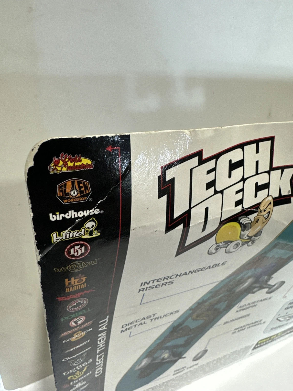 Vintage 2001 Tech Deck 151 27cm Handboard Real Skateboard Yellow Dragon