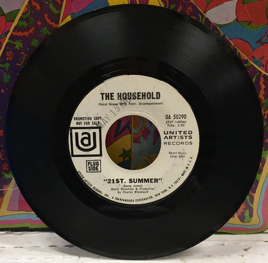 The Household 21St. Summer/Winters Coming On Promo 7” Single UA50290