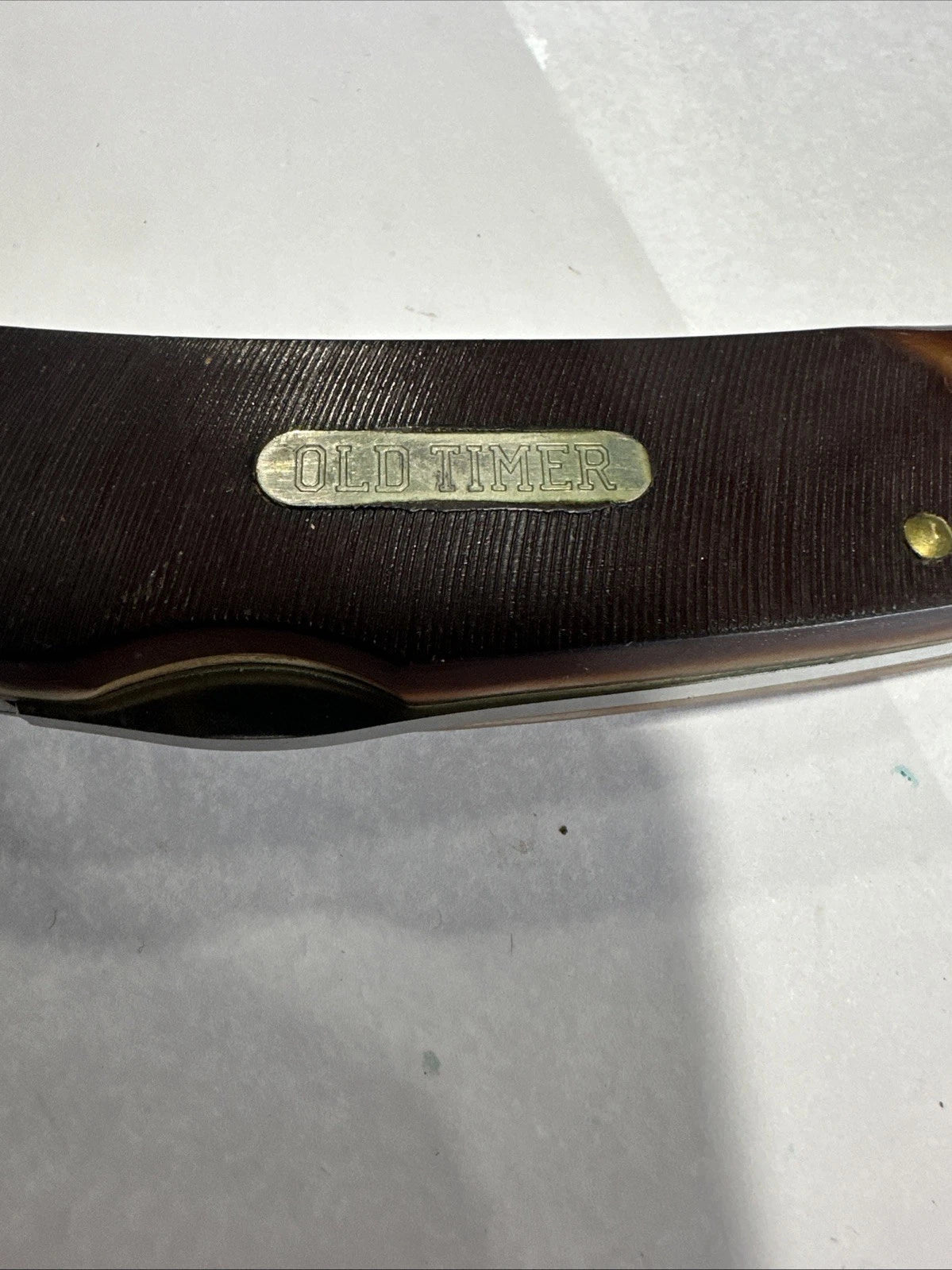 Rare Schrade USA Old Timer 51OT Big Timer Large Sunfish Knife w Sheath 510t