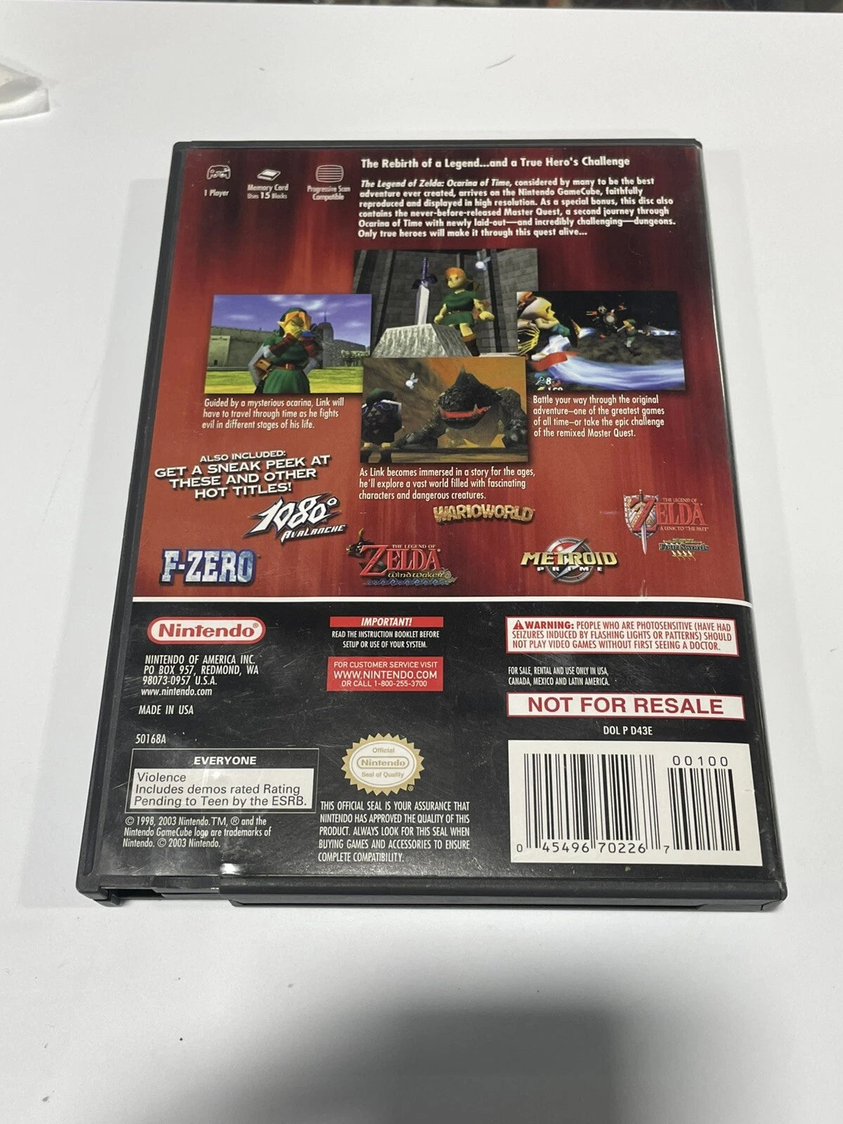 The Legend of Zelda: Ocarina of Time - Master Quest (Nintendo GameCube, 2003)