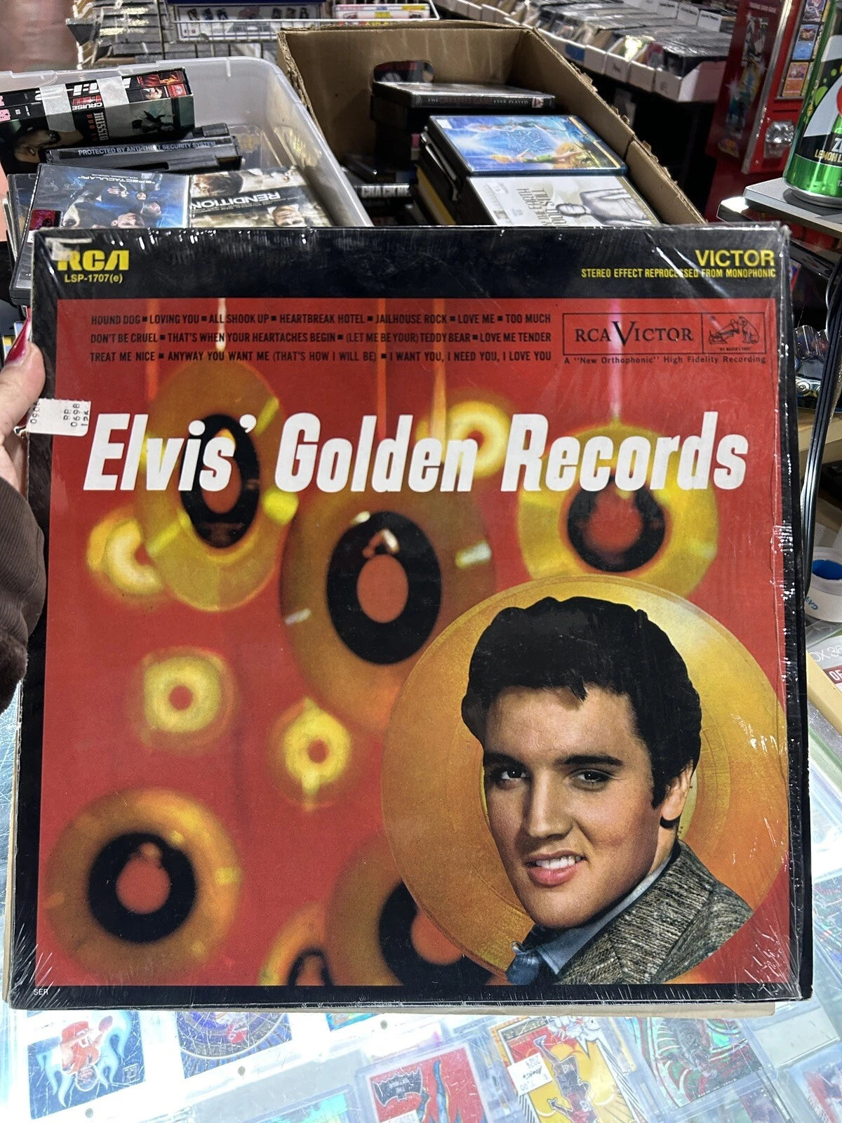 Elvis Presley "Elvis Golden Records" Vinyl LP #LSP-1707(e) vg+