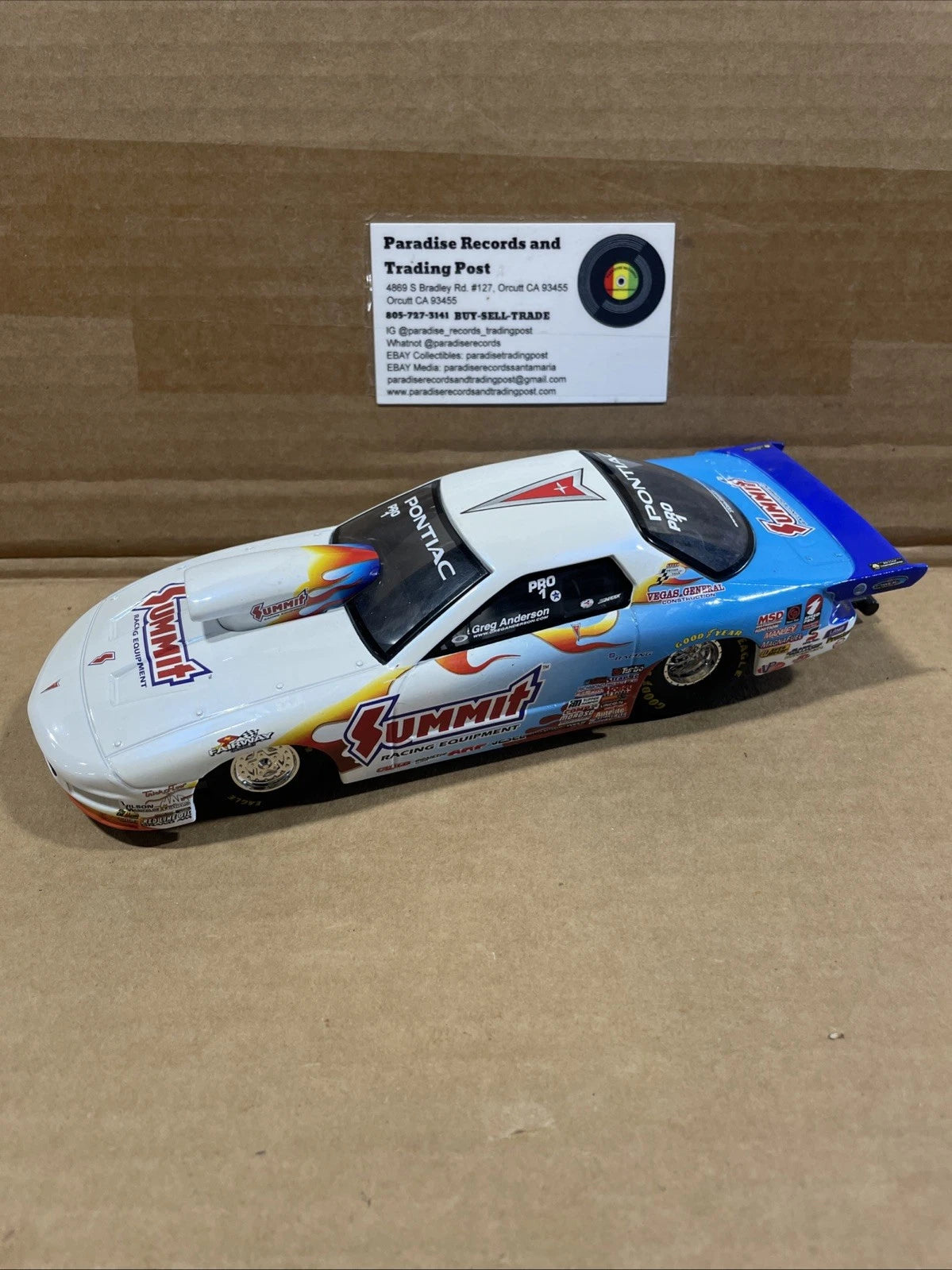 Racing Champions Greg Anderson Summit Racing Pontiac Firebird Pro Stock Diecast